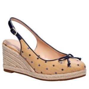 NWOT Kate Spade Panama Nights Raffia Bow
Slingback Espadrille Wedge - 7